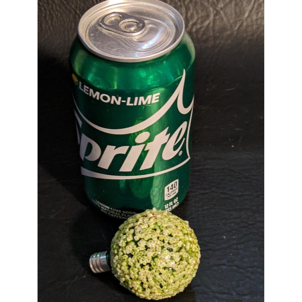 Vintage Ice Snowball Christmas Replacement Bulb Light Green Working